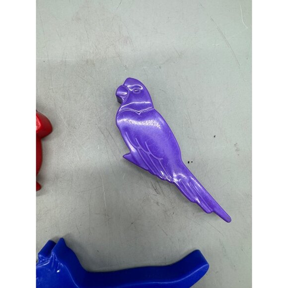 Vintage Animal & Flower Plastic Cookie Cutters Set Of 5 play dough - Picture 4 of 7